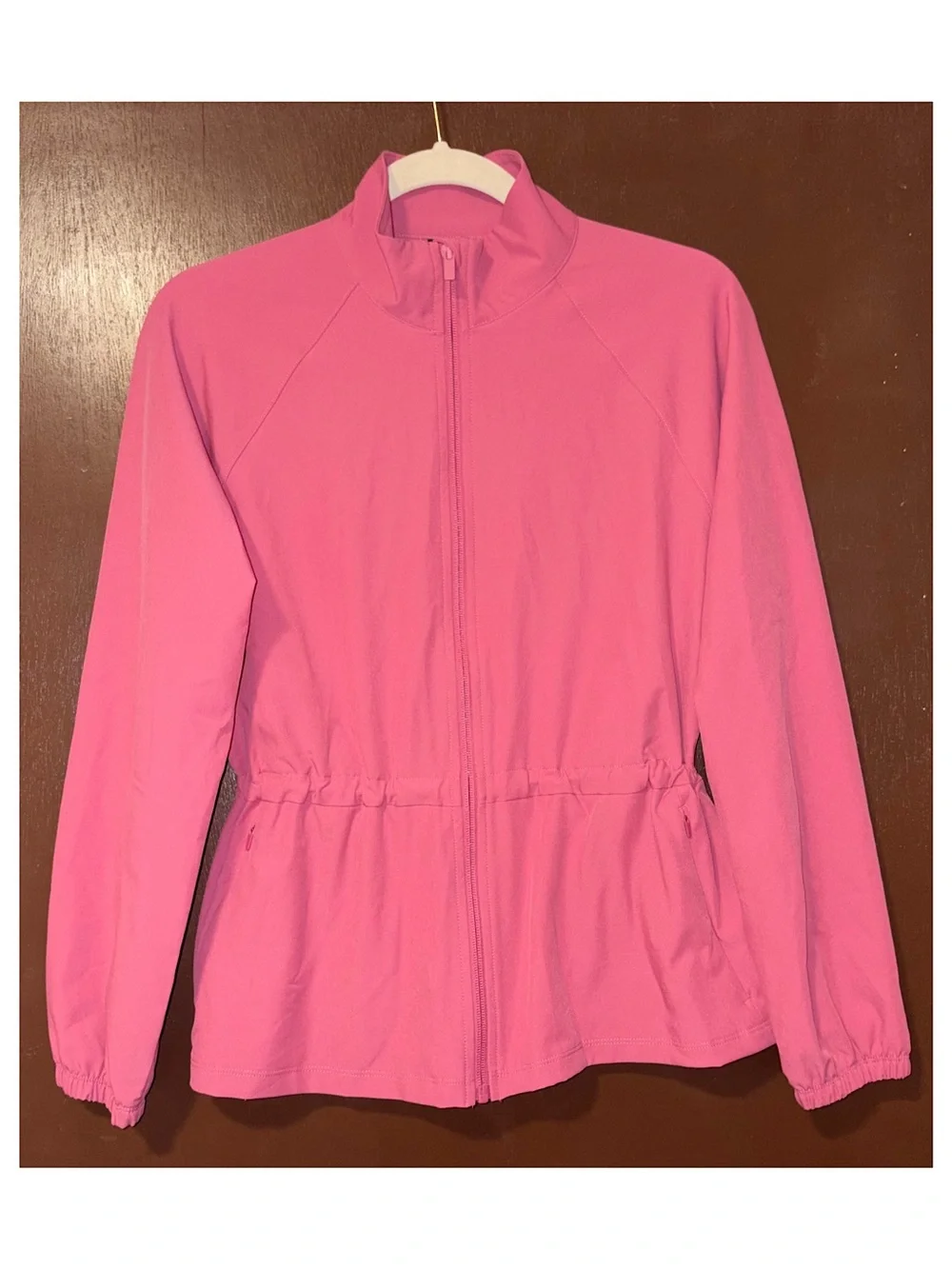 All in Motion Woven Peplum Jacket (Berry Pink - Extra Small)